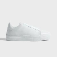 White leather sneakers